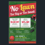 LawnCare Landscaping Grass Cutting Flyer 8.5 x 5.5<br><div class="desc">Promote your lawn care landscaping grass cutting services business by customising this this full page (8.5" x 5.5") flyer template design. Add your logo for more effective branding. Customise the coupon offers on flyer to attract potential clients. Great for mailing out .</div>