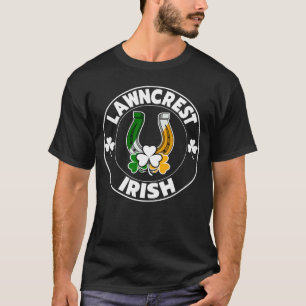 Lawncrest Irish Horseshoe and Shamrocks St Paddys T-Shirt