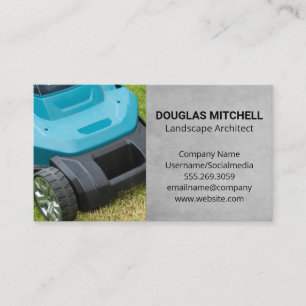 Lawnmower   Cutting Grass Business Card