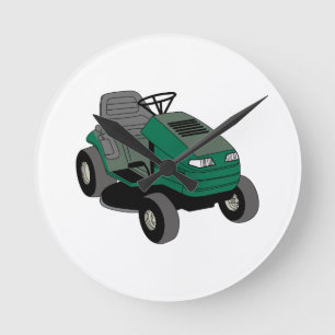 Lawnmower Round Clock