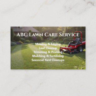 Lawnpro Premium Service Business Card