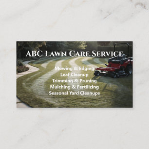 Lawnpro Premium Service Business Card