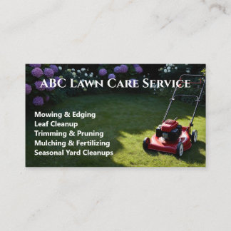 Lawnpro Premium Service Business Card