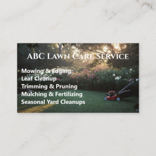 Lawnpro Premium Service Business Card