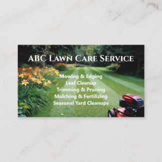Lawnpro Premium Service Business Card