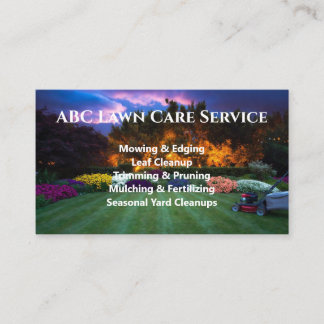Lawnpro Premium Service Business Card