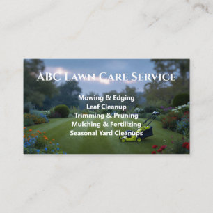 Lawnpro Premium Service Business Card
