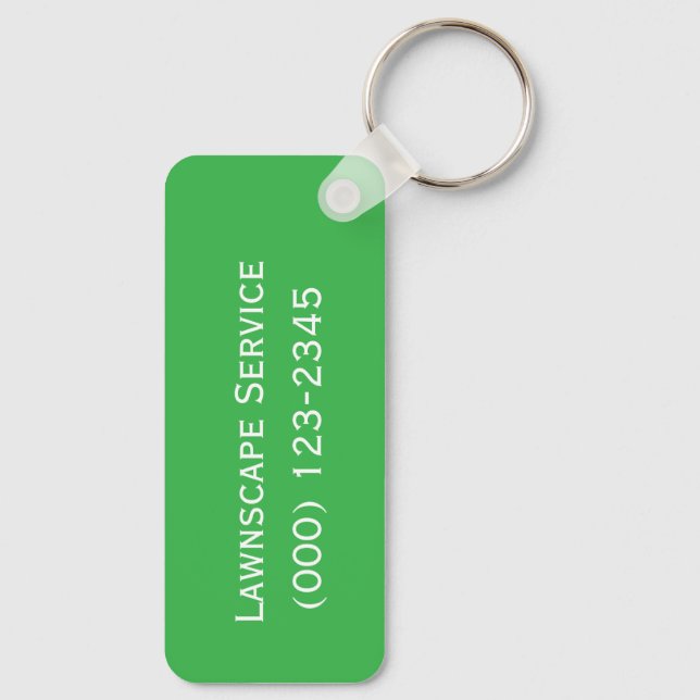 lawnscape service editable key ring (Back)
