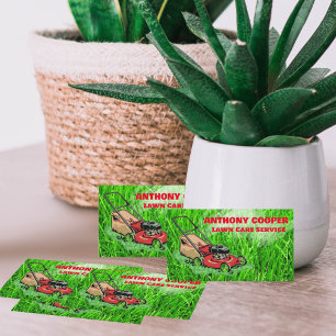 Lawnscaper  lawndcare business card