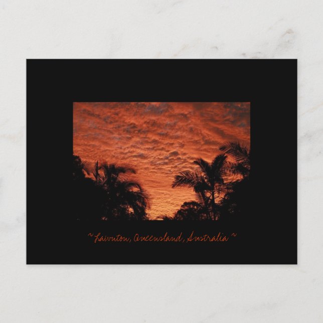Lawnton Sunset - Customised Postcard (Front)