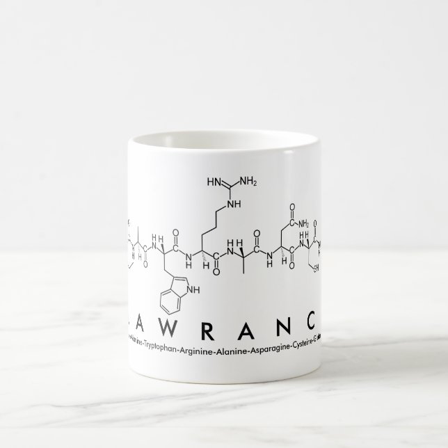Lawrance peptide name mug (Center)