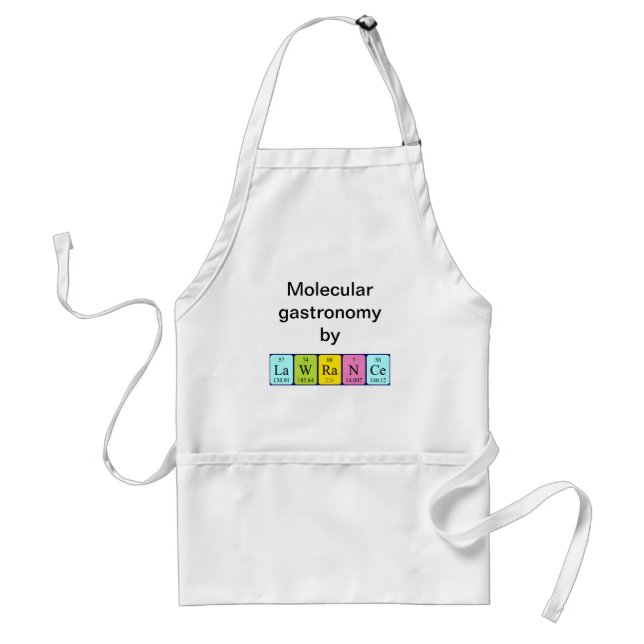 Lawrance periodic table name apron (Front)