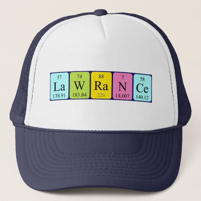 Lawrance periodic table name hat (Front)
