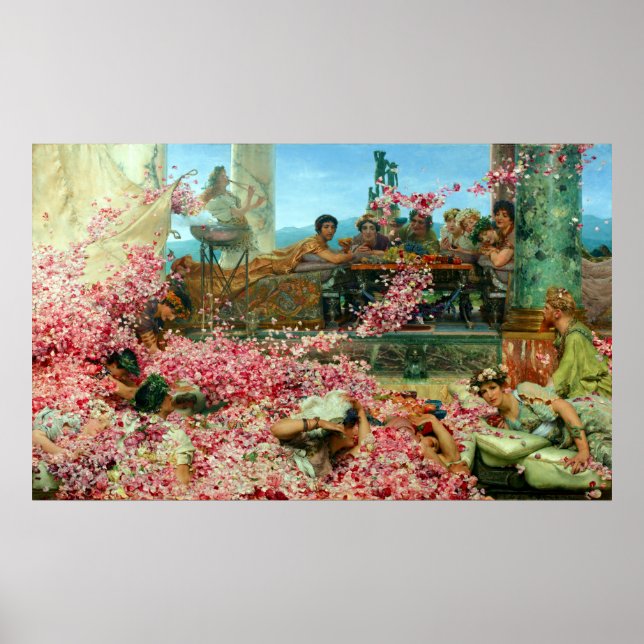 Lawrence Alma-Tadema The Roses of Heliogabalus Poster (Front)