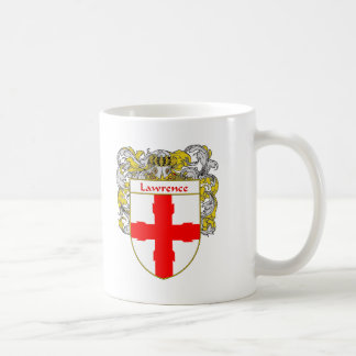 Lawrence Coat of Arms/Family Crest (Mantled) Coffee Mug