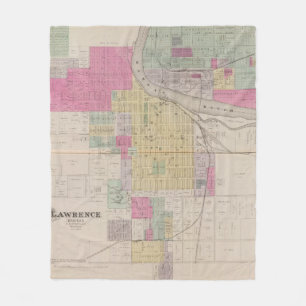 Lawrence, Kansas Fleece Blanket