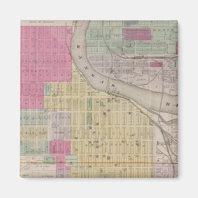 Lawrence, Kansas Magnet (Front)