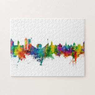 Lawrence Kansas Skyline Jigsaw Puzzle