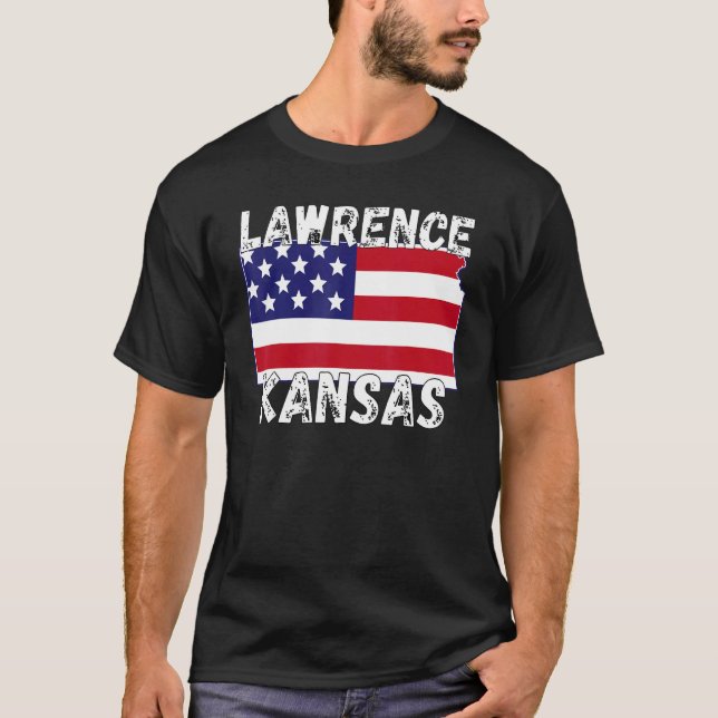 Lawrence KS Kansas Kansas Cities T-Shirt (Front)