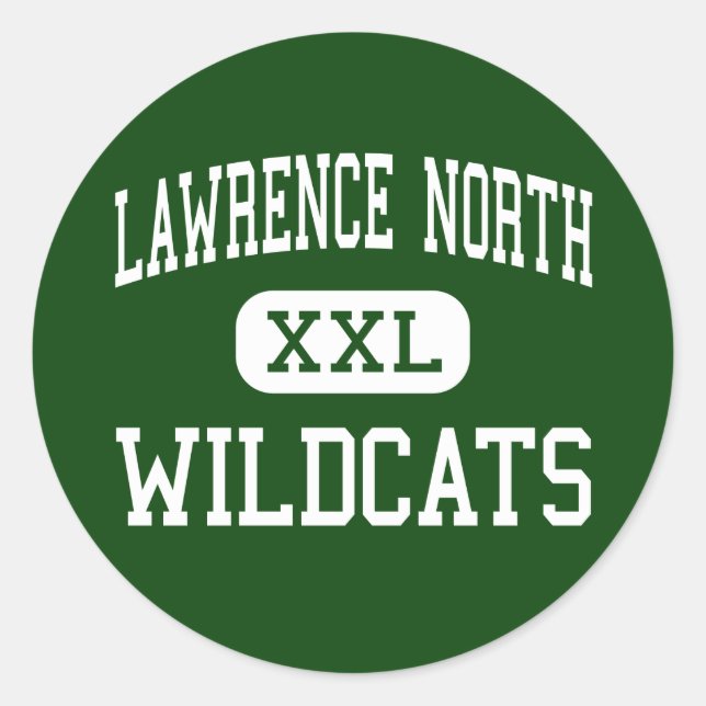 Lawrence North - Wildcats - High - Indianapolis Classic Round Sticker (Front)