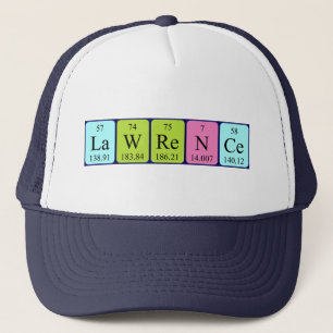 Lawrence periodic table name hat