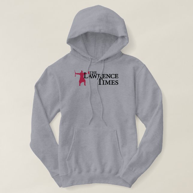 Lawrence Times adult hoodie (front only) (Design Front)