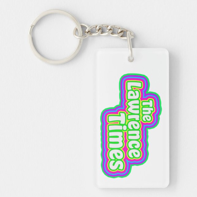 Lawrence Times groovy keychain (Front)