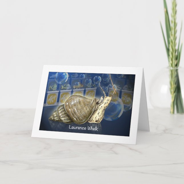 Lawrence Whelk birthday card (Front)