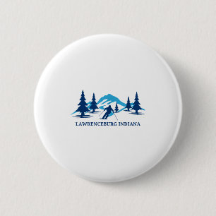 Lawrenceburg indiana ski resort skiing skier 6 cm round badge