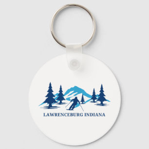 Lawrenceburg indiana ski resort skiing skier  key ring