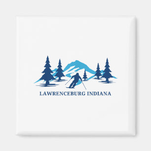 Lawrenceburg indiana ski resort skiing skier magnet