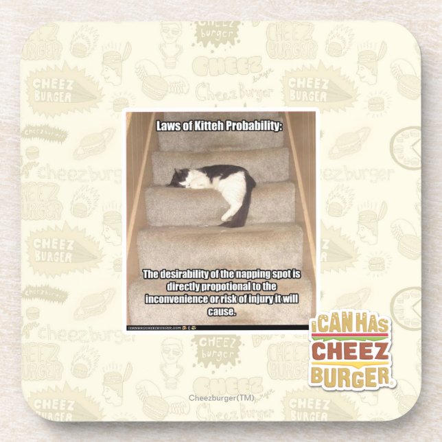 Laws of Kitteh Probability Coaster (Front)