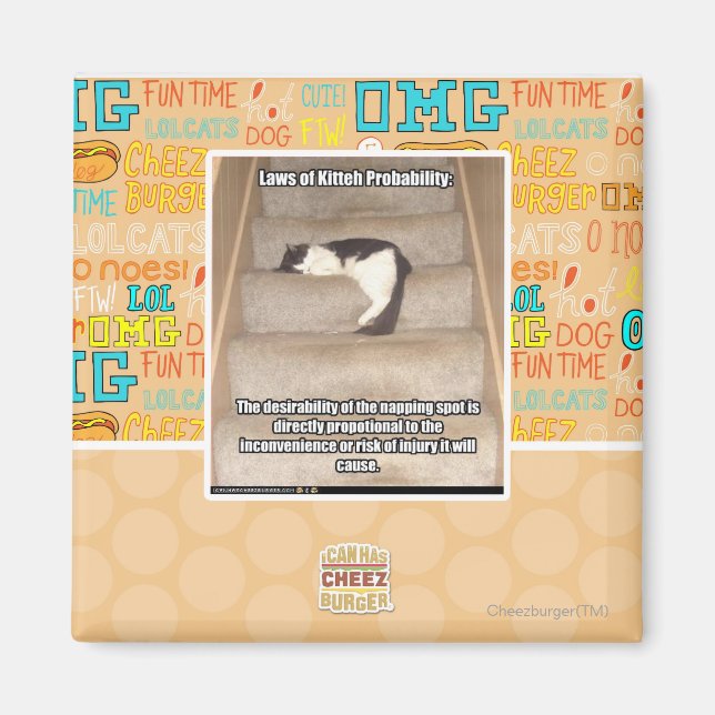 Laws of Kitteh Probability Magnet (Front)