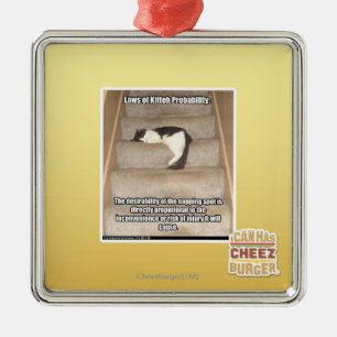 Laws of Kitteh Probability Metal Tree Decoration