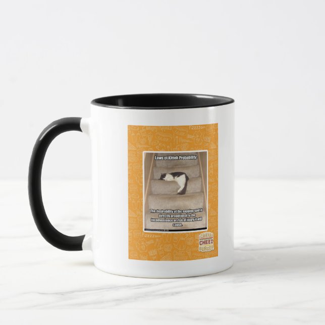 Laws of Kitteh Probability Mug (Left)