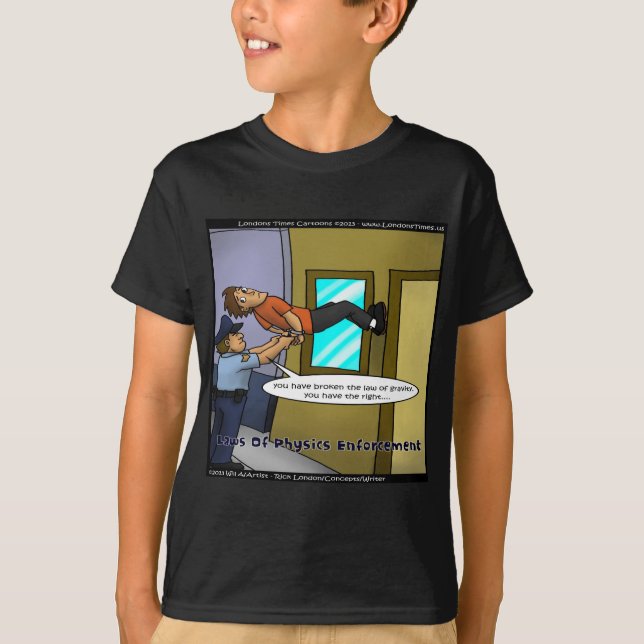 Laws Of Physics & Gravity Funny Gifts & Tees (Front)