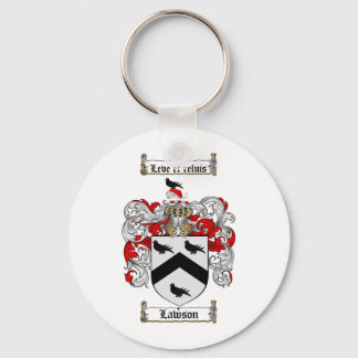LAWSON FAMILY CREST -  LAWSON COAT OF ARMS KEY RING