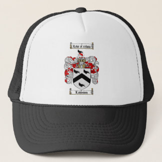 LAWSON FAMILY CREST -  LAWSON COAT OF ARMS TRUCKER HAT