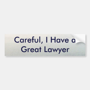 Lawsuit Bumper Sticker