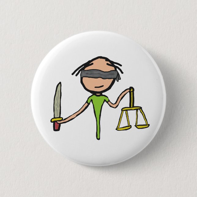 Lawyer 6 Cm Round Badge (Front)