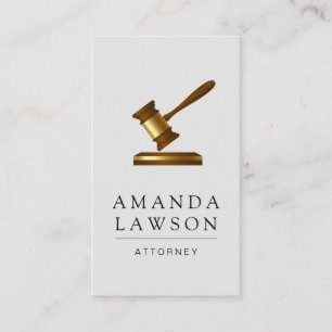 Lawyer and Gavel Appointment Card