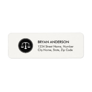 Lawyer Attorney Address Label