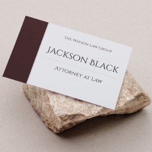 Lawyer Attorney at Law Business Card