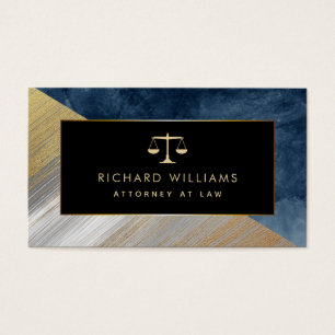 Lawyer Attorney At Law Business Cards