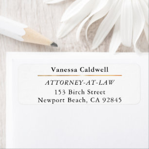 Lawyer Attorney At Law Classy White