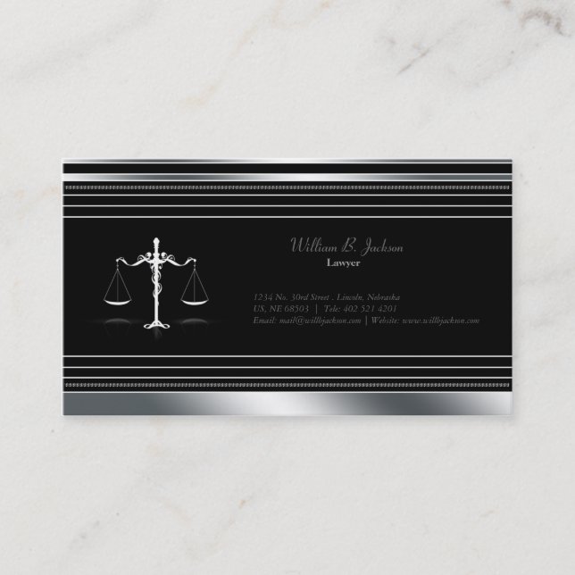Lawyer/Attorney Business Card (Front)