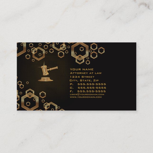 Lawyer Attorney Business Card (multiple) (Front)