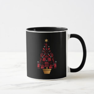 Lawyer Attorney Christmas Tree - Silhouette Art Mug