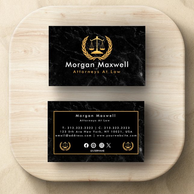 Lawyer, Attorney Classic Business Card (Creator Uploaded)