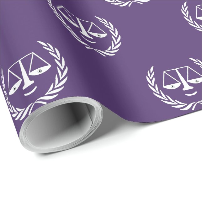 Lawyer Attorney Gift Wrapping Paper (Roll Corner)